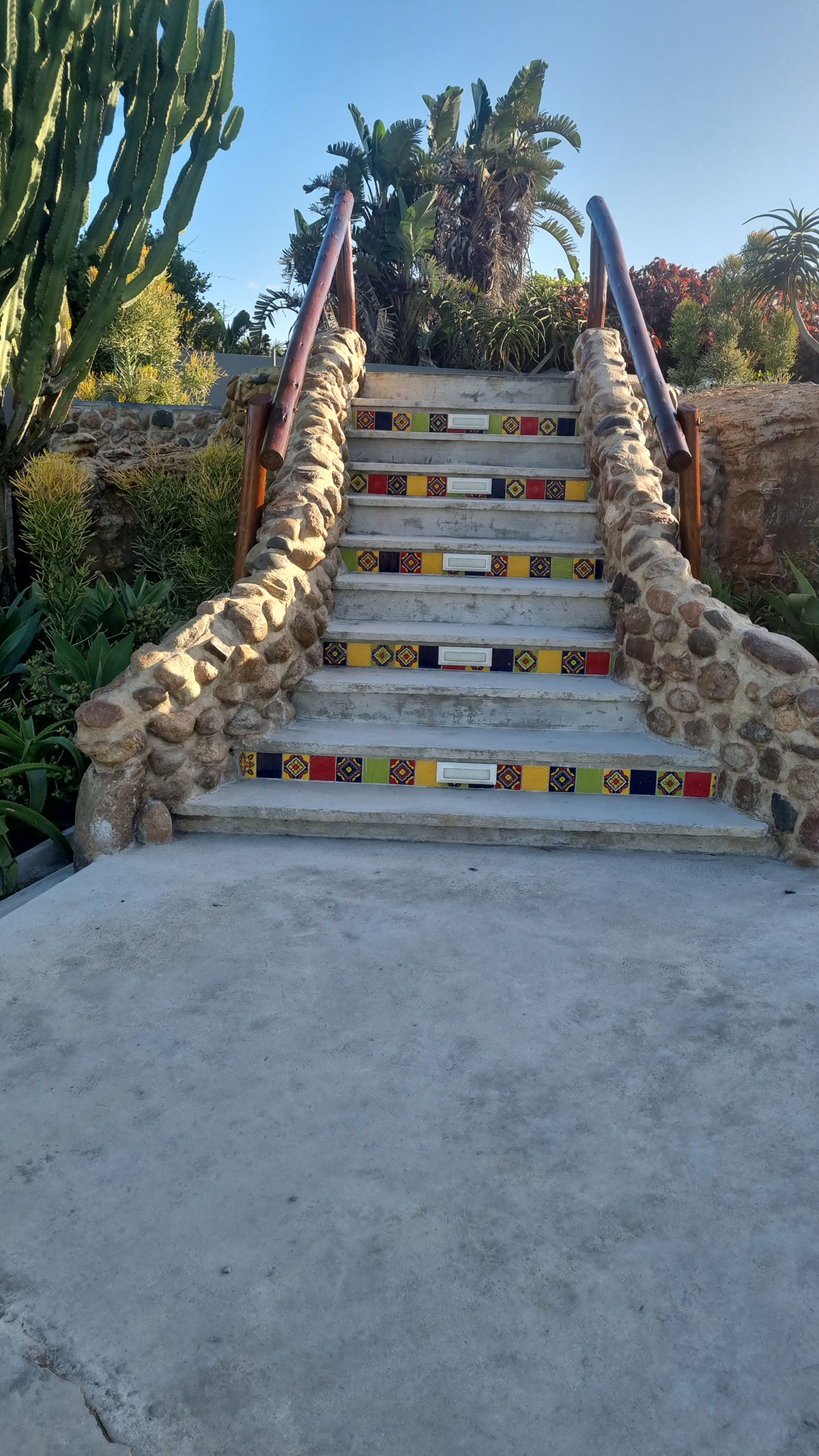 Custom timber and concrete stairs